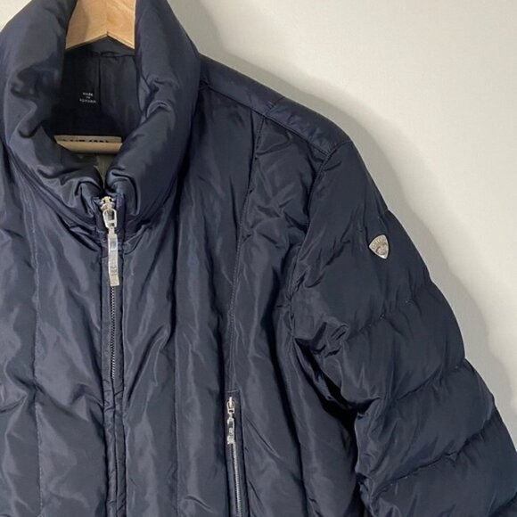 POST Card Navy goose down short puffer jacket - Picture 5 of 12
